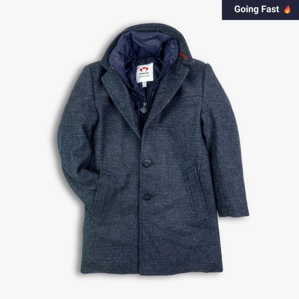Discount Appaman City Overcoat CheckeredInk