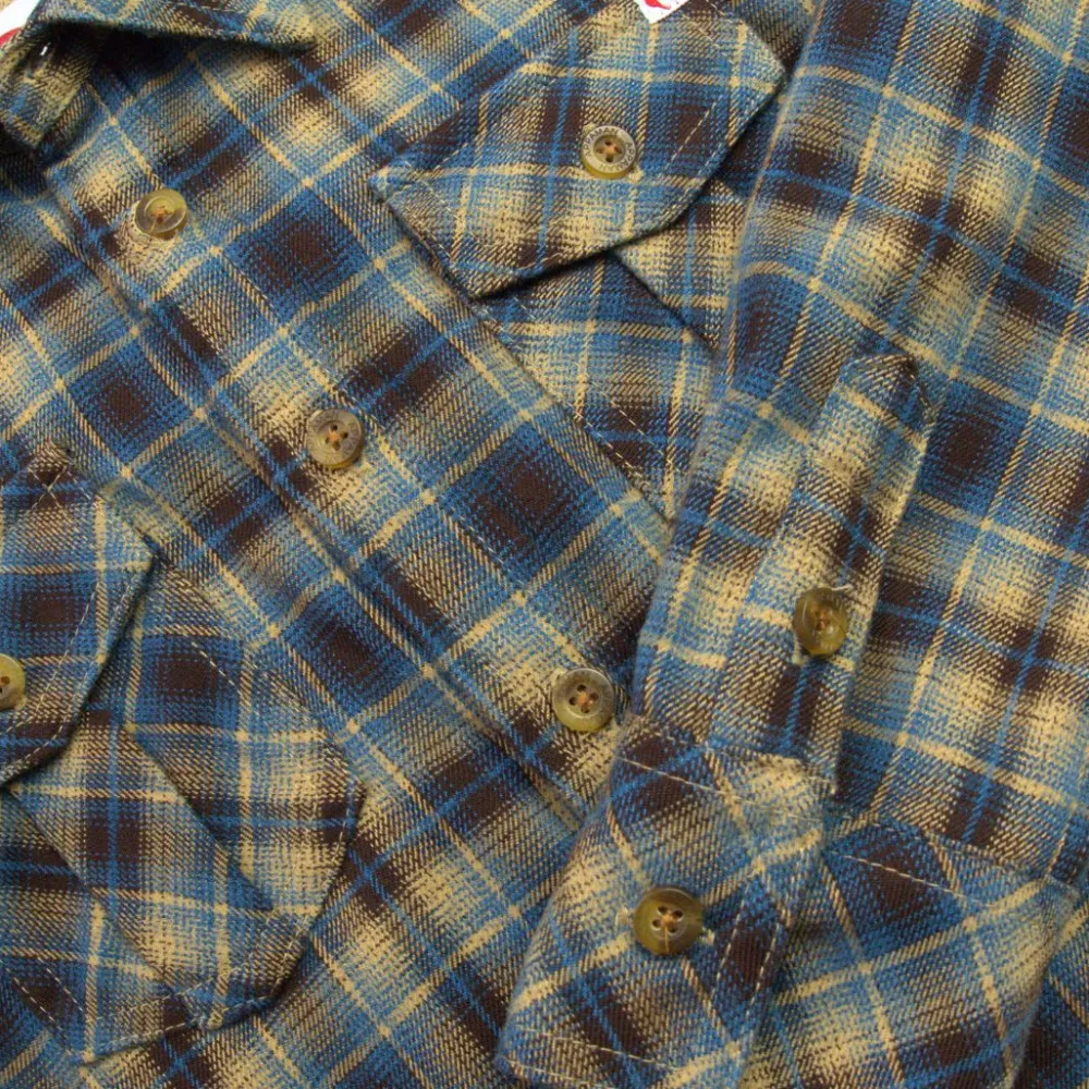 Clearance Appaman Flannel Shirt Chocolate/BluePlaid