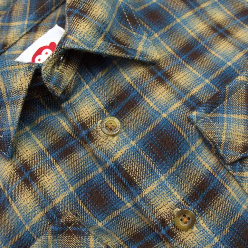 Clearance Appaman Flannel Shirt Chocolate/BluePlaid
