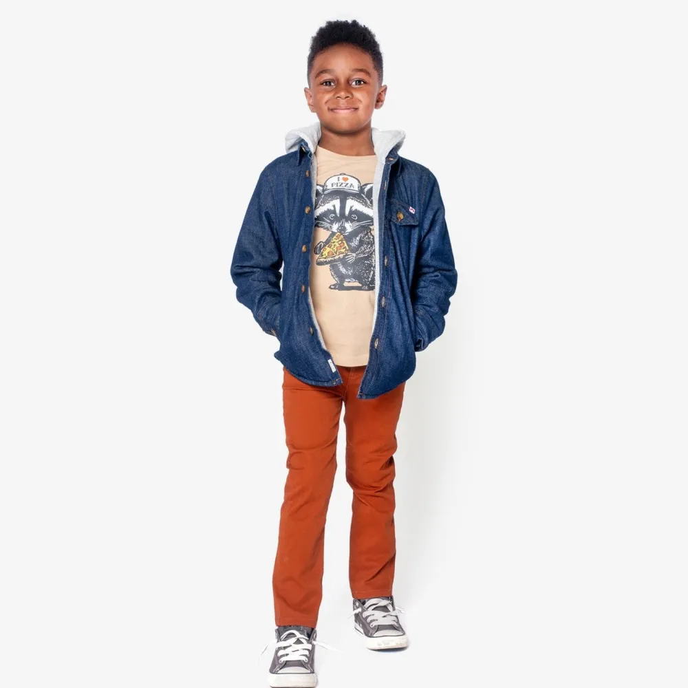 Appaman Glen Hooded Shirt DenimBlue
