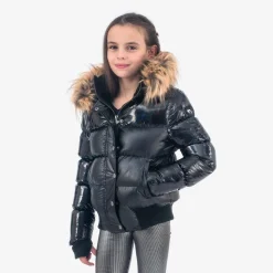 Hot Appaman Kyla Puffer Coat BlackMix