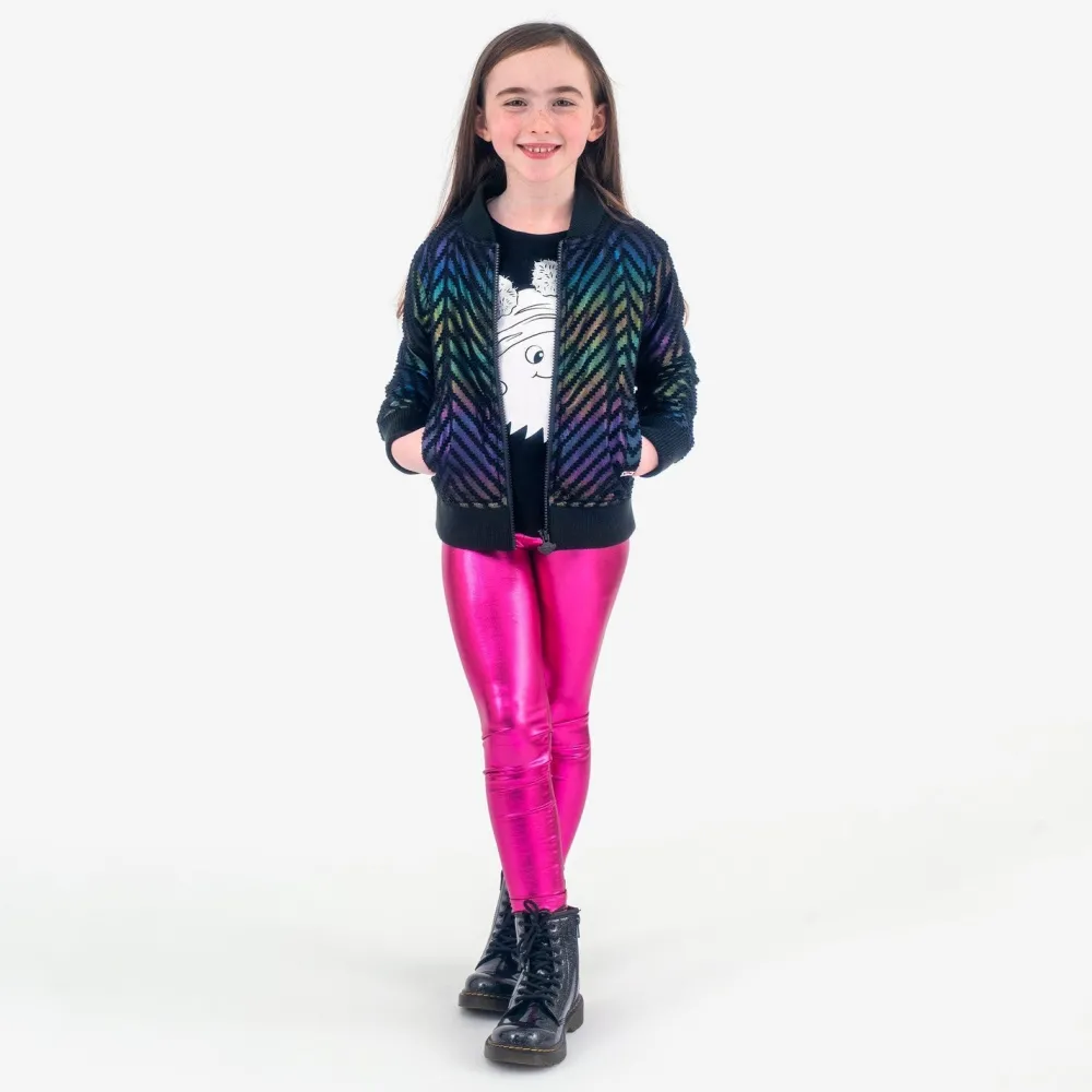 New Appaman Nikki Bomber BlackRainbow