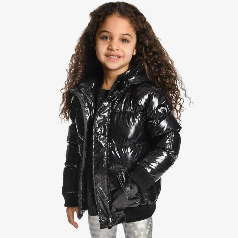 Sale Appaman Puffy Coat BlackGlitter