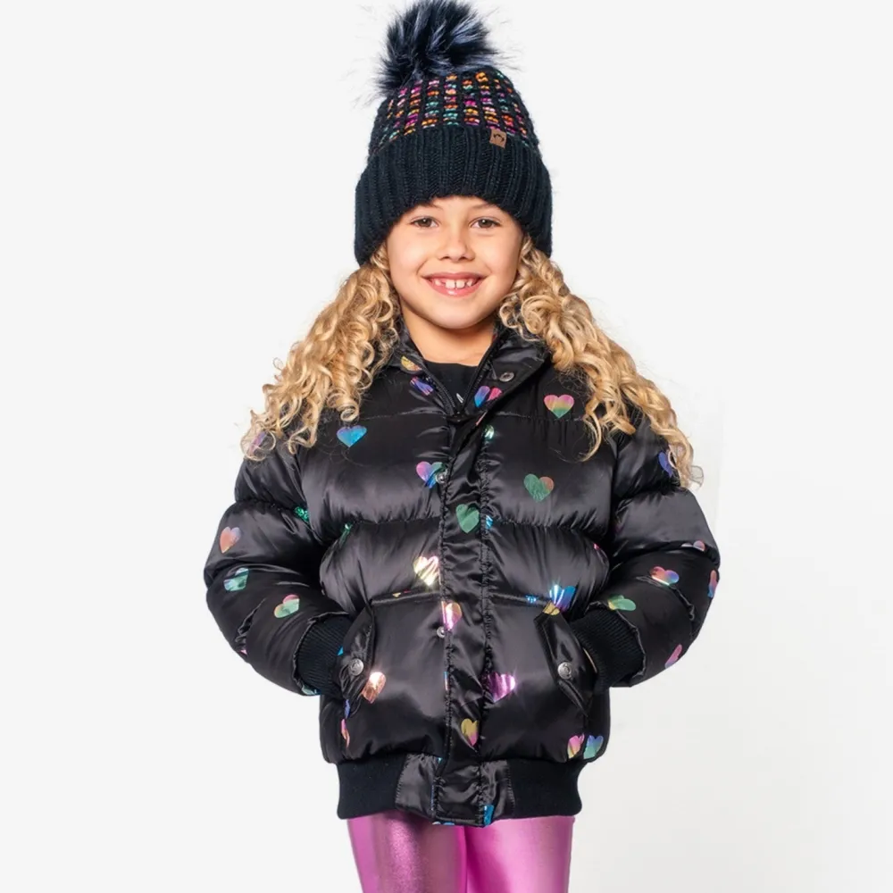 Outlet Appaman Puffy Coat RainbowHearts