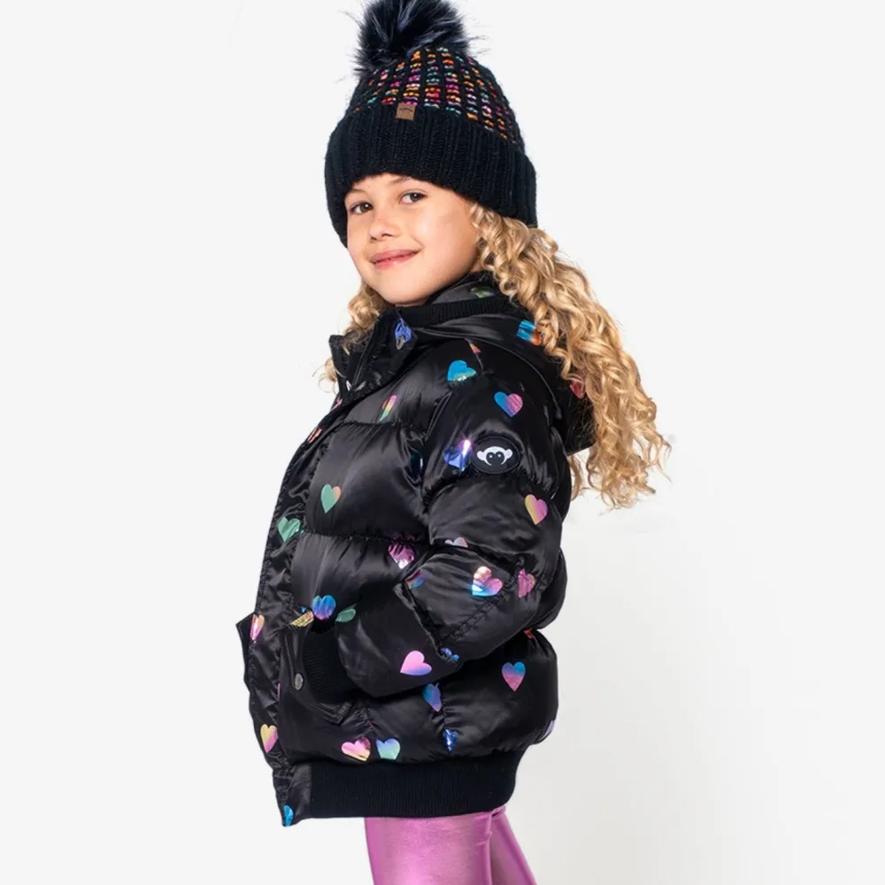 Outlet Appaman Puffy Coat RainbowHearts