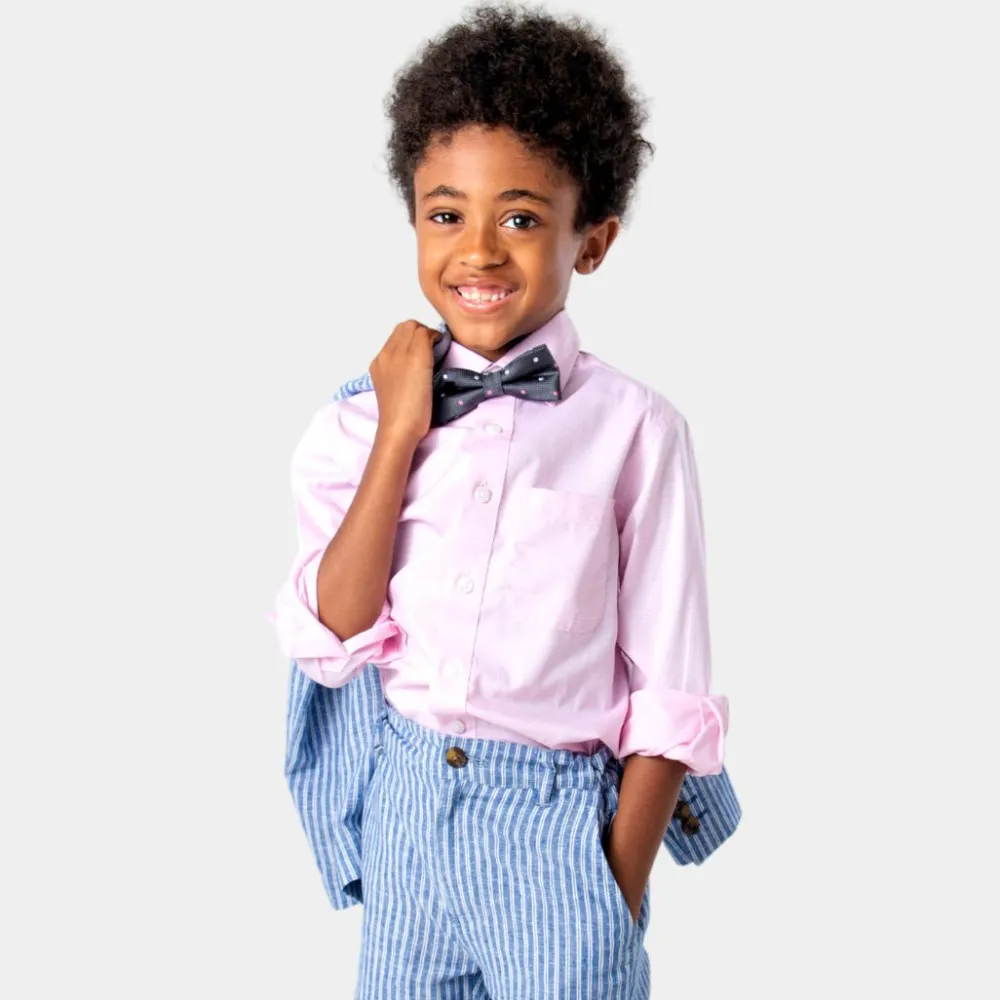 Hot Appaman Silk Bow Tie PinkPolkaDots