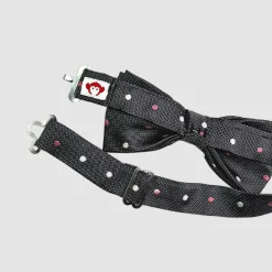 Hot Appaman Silk Bow Tie PinkPolkaDots