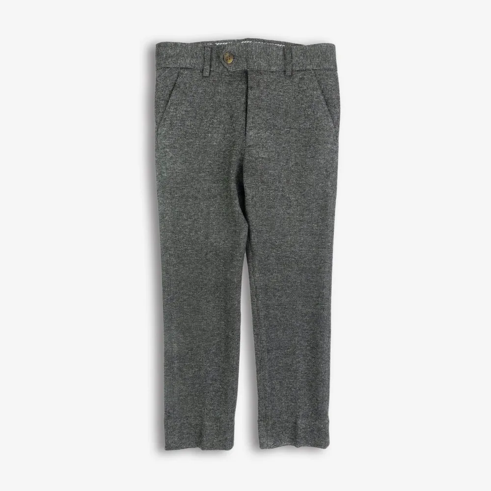 Hot Appaman Stretchy Suit Pant NoirMicroPlaid
