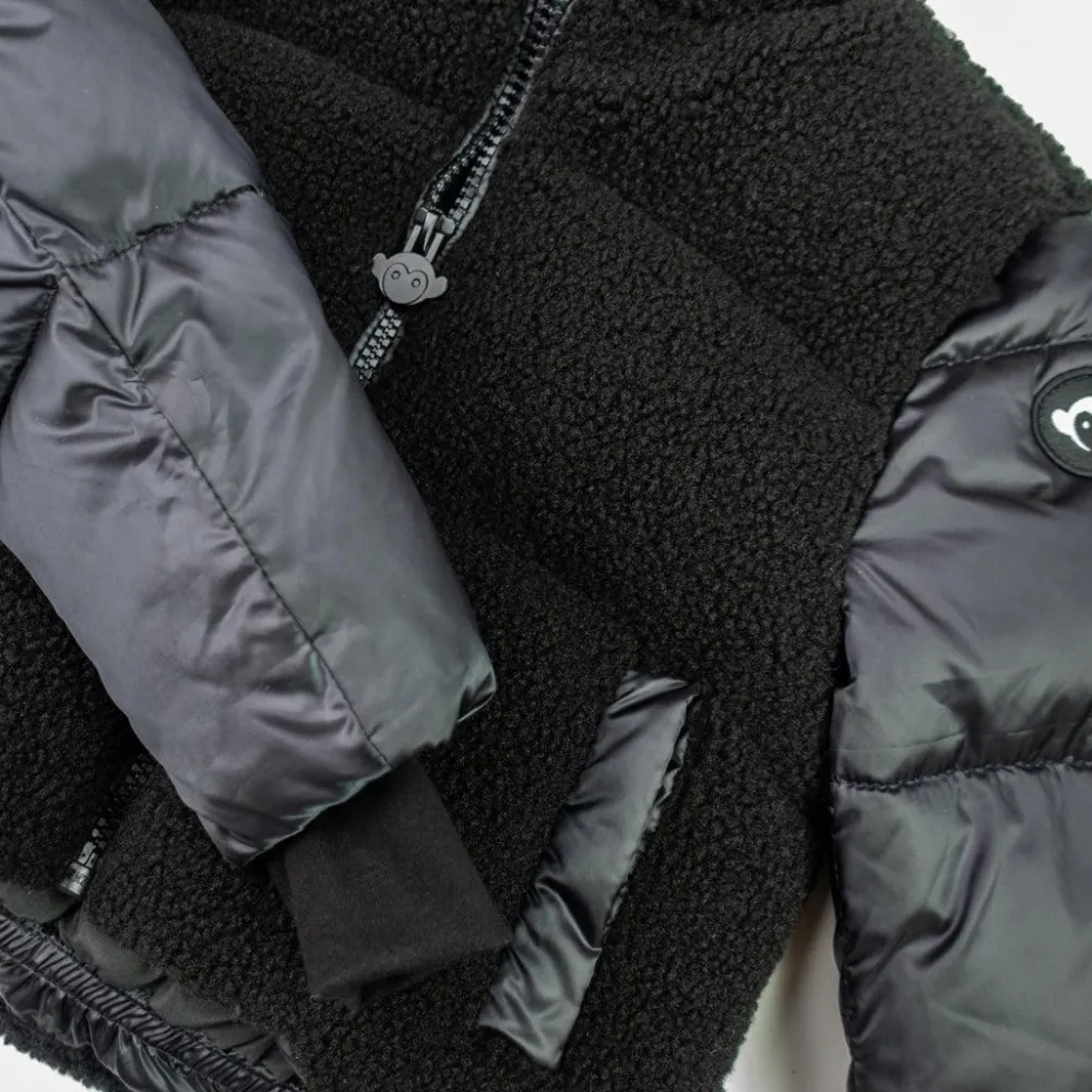 Hot Appaman Teddy Cropped Puffer Black